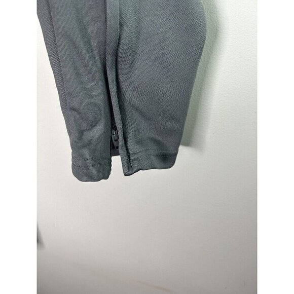 Adidas Drawstring Track Pants Mens Gray Stripes Zipper Pockets Size Large - Picture 5 of 15
